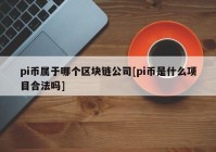 pi币属于哪个区块链公司[pi币是什么项目合法吗]